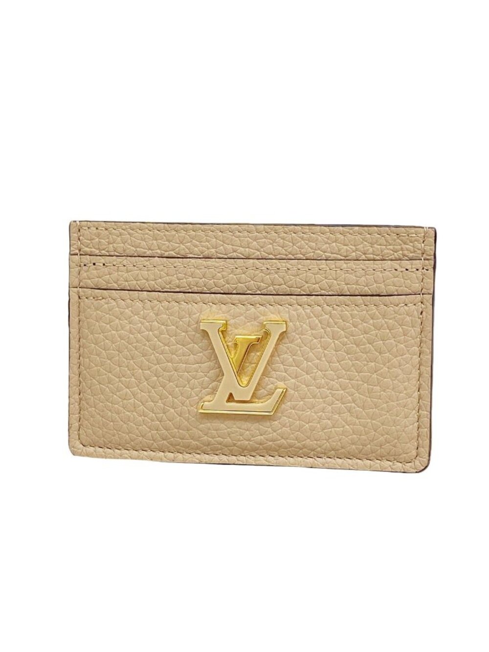 Louis Vuitton Card Case Taurillon Capucines Galet